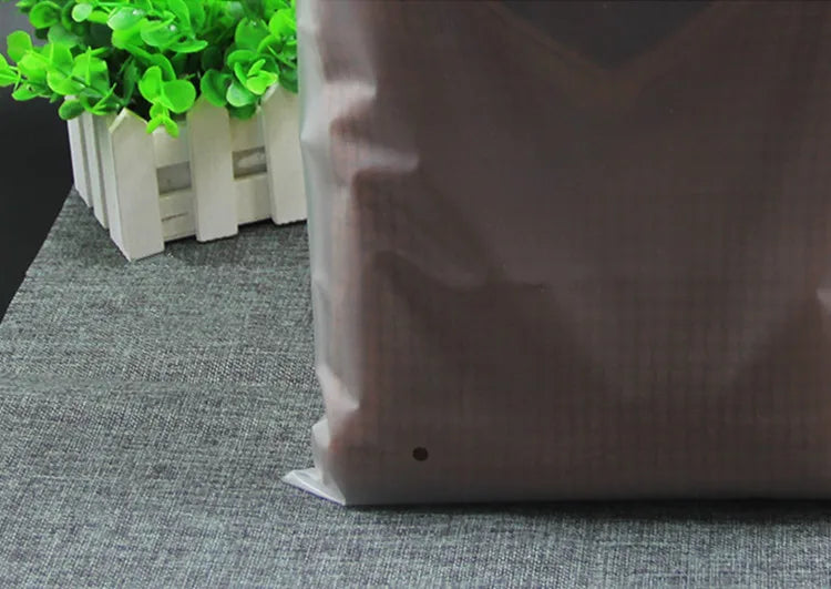 50pcs 140micron Both Sides Frosted Garment Zipper Bag T-shirt Underwear Socks Toys Towel Travel Wash Supplies Packaging Pouches
