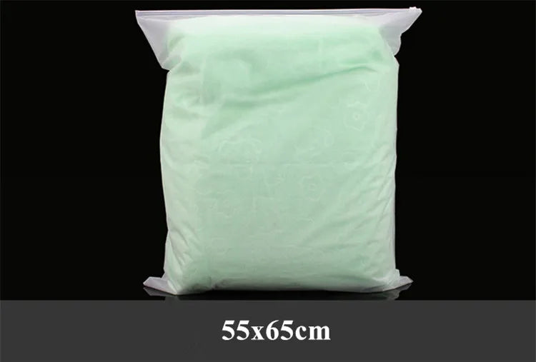 50pcs 140micron Both Sides Frosted Garment Zipper Bag T-shirt Underwear Socks Toys Towel Travel Wash Supplies Packaging Pouches